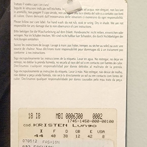 Vintage LA PERLA Ritmo Black Bodysuit w/ Jeweled & Beaded Back   Size 44/8 - Picture 9 of 11